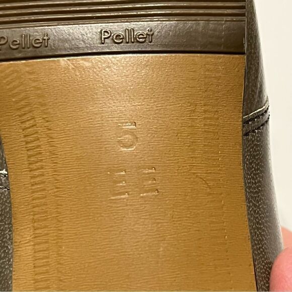 Christian Pellet France loafers Gray with black trim size 5 EE - Picture 12 of 12